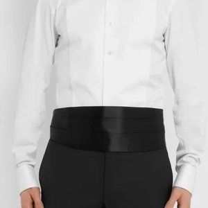 Black silk (England) cummerbund - mens/womens